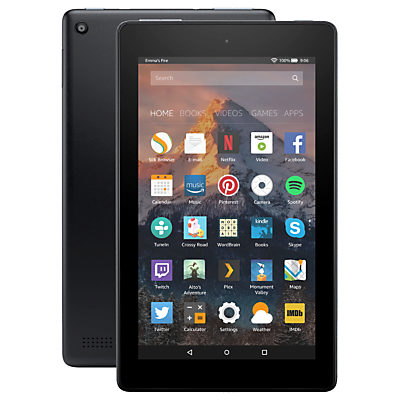 New Amazon Fire 7 Tablet with Alexa, Quad-core, Fire OS, 7, Wi-Fi, 8GB, 7, With Special Offers Black